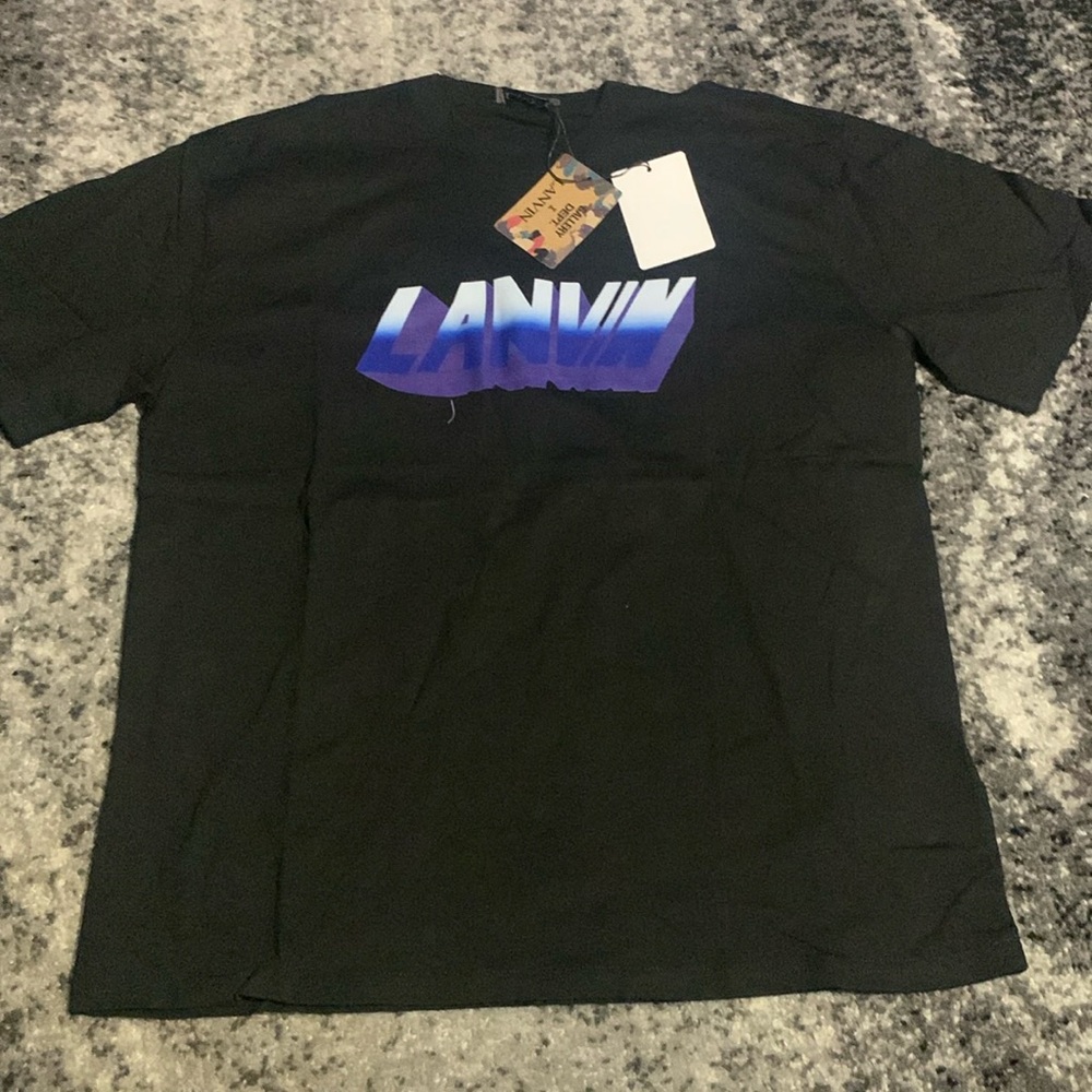 LANVIN Batman Black Graphic T-Shirt Men’s Size Large